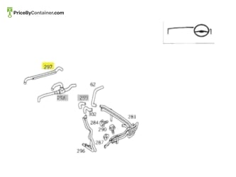 MERCEDES-BENZ 1408328894 — DESCRIPTION Mercedes-Benz Genuine Original New Partition Panel Piping To Rear Piping Hose 1408328894