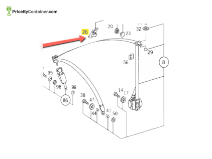 MERCEDES-BENZ 1408680822 — MERCEDES BENZ GUIDE FRONT SEAT RIGHT GENUINE BODY PARTS 1408680822