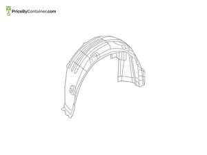 MERCEDES-BENZ 156690043064 — Mercedes-Benz Genuine WHEEL ARCH COVER 156690043064