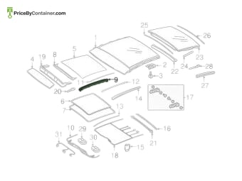 MERCEDES-BENZ 1567800175 — Mercedes-Benz Genuine SUNROOF COMPONENTS 1567800175