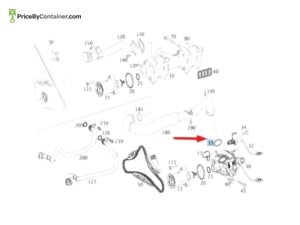 MERCEDES-BENZ 1591840561 — Mercedes-Benz Genuine ELASTOMER-MOLDEDSEAL 1591840561