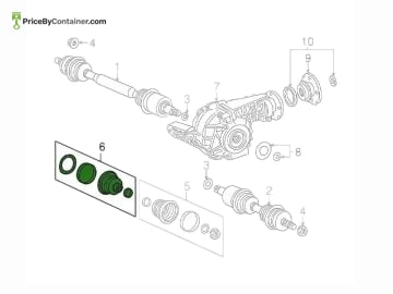 MERCEDES-BENZ 1633300185 — Mercedes-Benz Genuine AXLE BOOT 1633300185