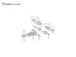 MERCEDES-BENZ 1633370173 — Mercedes-Benz Genuine LOCK 1633370173