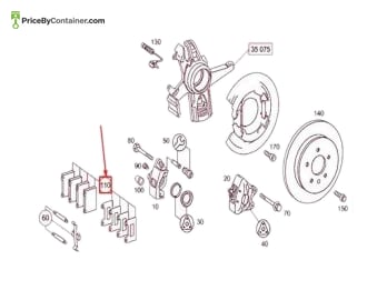 MERCEDES-BENZ 163420112041 — Mercedes-Benz Genuine BRAKE PAD*/1634200920 163420112041