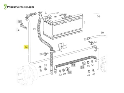 MERCEDES-BENZ 1635401230 — GENUINE MERCEDES BENZ HARNESS CABLE 1635401230