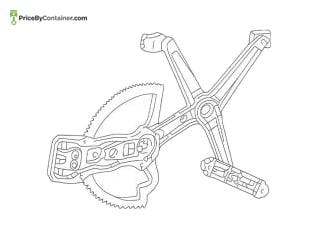 MERCEDES-BENZ 1637200446 — Mercedes-Benz Genuine WINDOWS REGULATOR 1637200446