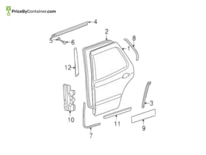 MERCEDES-BENZ 1637300878 — Mercedes-Benz Genuine WHTHER STRIP 1637300878