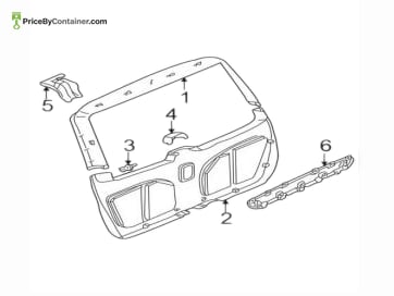 MERCEDES-BENZ 1637400210 — DESCRIPTION Mercedes-Benz Genuine Original New Liftgate Trim Cover 1637400210