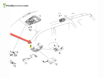 MERCEDES-BENZ 16382000127D05 — MERCEDES BENZ COVER FOR ROOF MOUNTINR OPERATION UNIT GENUINE BODY PARTS 16382000127D05