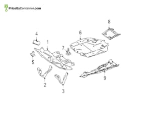 MERCEDES-BENZ 1645201670 — Mercedes-Benz Genuine FRONT GUARD 1645201670