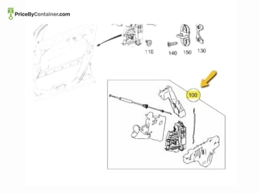 MERCEDES-BENZ 1647201235 — Mercedes-Benz Genuine Original New Front Right Door Lock Actuator 1647201235 Function : Electronically operating the…