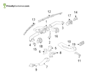MERCEDES-BENZ 16483024541460 — Mercedes-Benz Genuine AC VENT 16483024541460