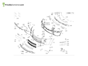 MERCEDES-BENZ 1648800426 — Mercedes-Benz Genuine DEFLECTOR BUMPER 1648800426