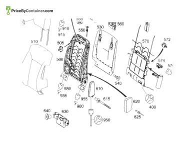 MERCEDES-BENZ 16497022008K59 — MERCEDES BENZ GENUINE – 16497022008K59 HEAD RESTRAINT BUCK SKIN COLOR GENUINE BODY PARTS
