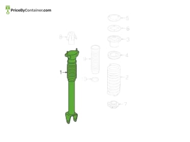 MERCEDES-BENZ 1663201730 — Mercedes-Benz Genuine SHOCK ABSORBER 1663201730