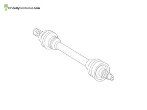 MERCEDES-BENZ 1663501000 — Mercedes-Benz Genuine REAR AXEL SHAFT 1663501210 1663501000