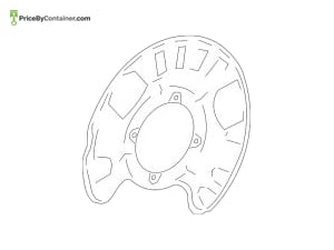 MERCEDES-BENZ 1664230420 — Mercedes-Benz Genuine BRAKE COVER PLATE 1664230420