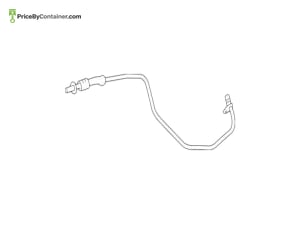 MERCEDES-BENZ 1665005072 — Mercedes-Benz Genuine TRANSMISSION COOLER LINE 1665005072