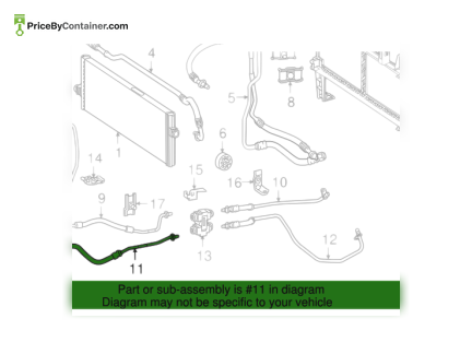 MERCEDES-BENZ 1665008672 — MERCEDES BENZ GENUINE TRANSMISSION COOLER LINE 1665008672