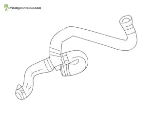 MERCEDES-BENZ 1665009075 — Mercedes-Benz Genuine COOLANT HOSE 1665009075