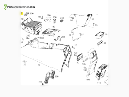 MERCEDES-BENZ 1666830394 — MERCEDES BENZ INSERT GENUINE BODY PARTS 1666830394