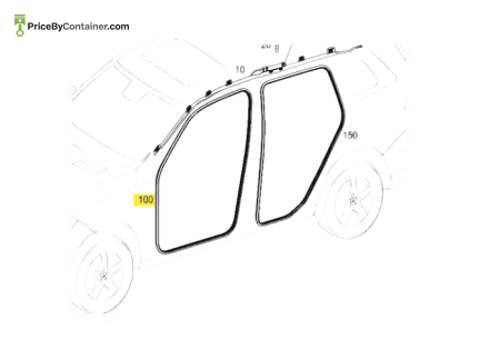 MERCEDES-BENZ 16669700518P54 — MERCEDES BENZ GENUINE – 16669700518P54 EDGE GUARD BEIGE GENUINE BODY PARTS
