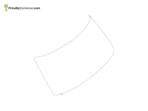 MERCEDES-BENZ 1667400057 — Mercedes-Benz Genuine REAR WALL WNDOW 1667400057