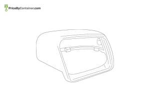 MERCEDES-BENZ 16681099009999 — Mercedes-Benz Genuine MIRROR SHELL 16681099009999