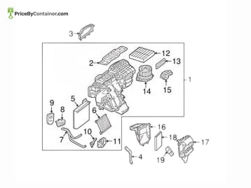 MERCEDES-BENZ 1668300261 — Mercedes-Benz Genuine HEAT EXCHANGER 1668300261