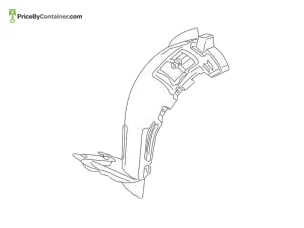 MERCEDES-BENZ 1668845722 — Mercedes-Benz Genuine FENDER COVER 1668845722