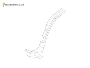 MERCEDES-BENZ 1668850424 — Mercedes-Benz Genuine COVERBUMPERAREA LEFT 1668850424