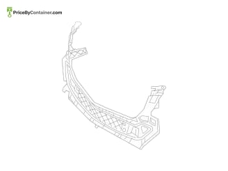 MERCEDES-BENZ 1668853965 — Mercedes-Benz Genuine BASIC CARRIER FOR BUMPER 1668853965