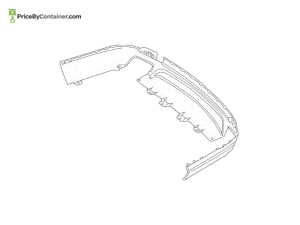 MERCEDES-BENZ 1668858225 — Mercedes-Benz Genuine TRIM BUMBER REAR BOTTOM 1668858225