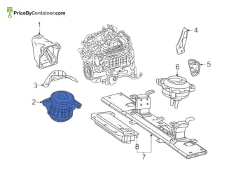 MERCEDES-BENZ 1672407000 — Mercedes-Benz Genuine ENGINE MOUNT/1700 1672407000