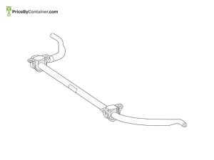 MERCEDES-BENZ 1673230701 — Mercedes-Benz Genuine TORSION BAR 1673230701