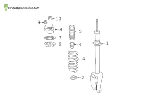 MERCEDES-BENZ 1673237500 — Mercedes-Benz Genuine SHOCK ABSORBER 1673237500