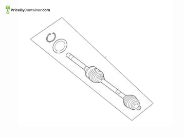 MERCEDES-BENZ 1673309001 — Mercedes-Benz Genuine FRONT AXLE SHAFT 1673309001