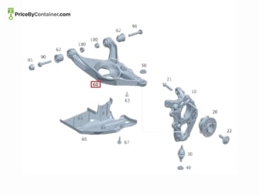 MERCEDES-BENZ 1673506001 — Mercedes-Benz Genuine CONTROL ARM 1673506001