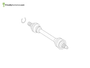 MERCEDES-BENZ 1673508401 — Mercedes-Benz Genuine AXEL SHAFT 1673508401
