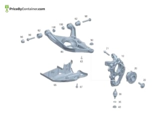 MERCEDES-BENZ 1673525100 — Mercedes-Benz Genuine SPRING LINK LH 1673525100