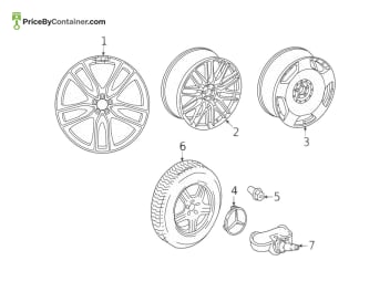 MERCEDES-BENZ 16740187007X15 — Mercedes-Benz Genuine WHEEL RIM 16740187007X15