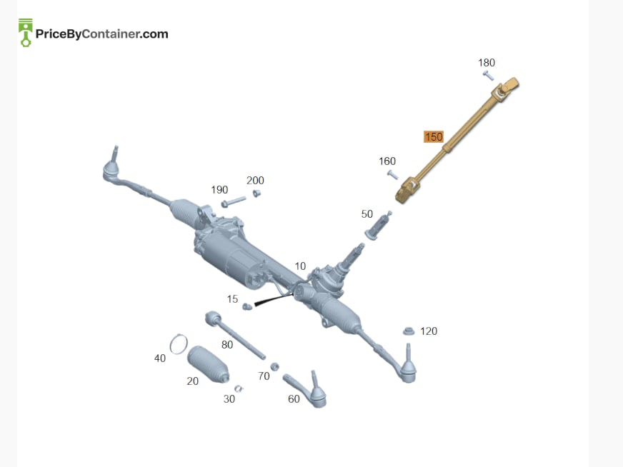 MERCEDES-BENZ 1674601201 — MERCEDES BENZ GENUINE STEERING COUPLING A1674601201