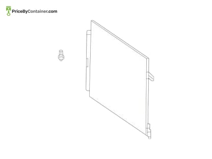 MERCEDES-BENZ 1675001200 — Mercedes-Benz Genuine AC CONDENSER 1675001200