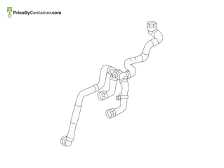 MERCEDES-BENZ 1675015603 — Mercedes-Benz Genuine COOLANT FILLING HOSE 1675015603