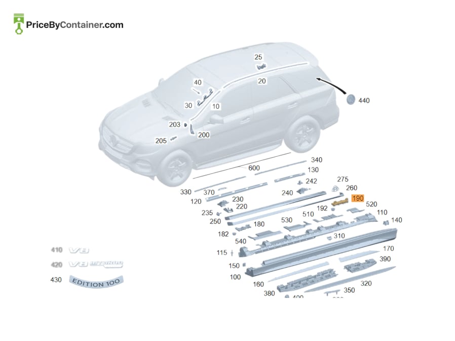 MERCEDES-BENZ 1675230200 — MERCEDES BENZ GENUINE RETAINING PLATE A1675230200