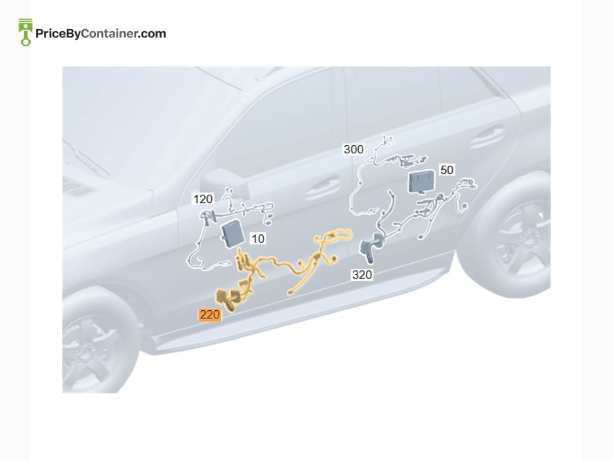 MERCEDES-BENZ 1675401345 — MERCEDES BENZ GENUINE ELECTRICAL WIRING HARNESS A1675401345