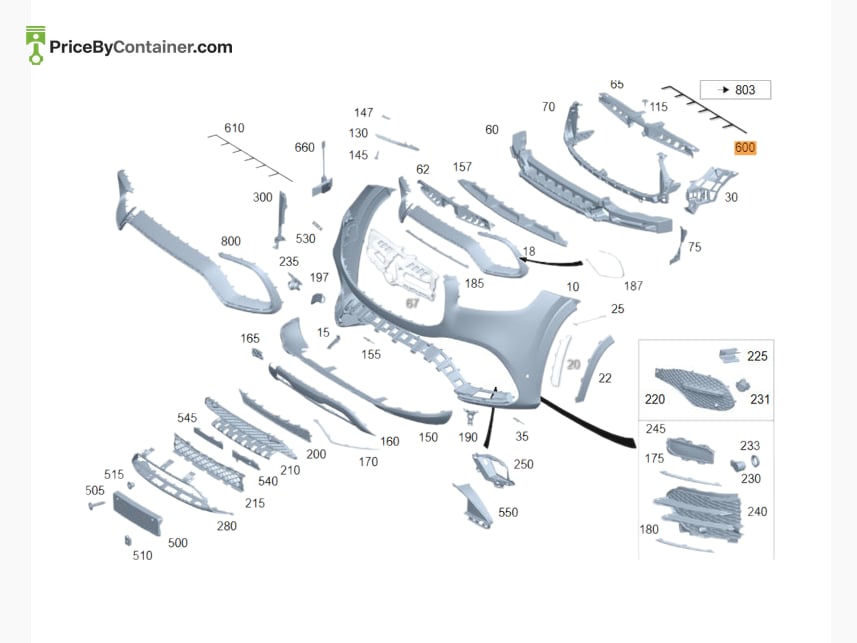 MERCEDES-BENZ 1675403728 — MERCEDES BENZ GENUINE ELECTRICAL WIRING HARNESS A1675403728