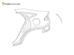 MERCEDES-BENZ 1676303105 — Mercedes-Benz Genuine SIDE WALL 1676303105