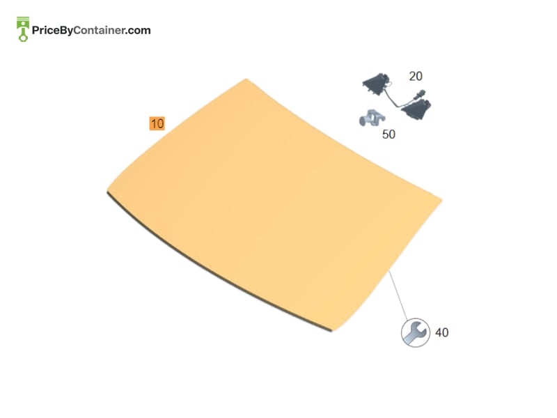 MERCEDES-BENZ 1676705000 — MERCEDES BENZ GENUINE WINDSHIELD A1676705000