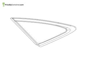 MERCEDES-BENZ 1676706100 — Mercedes-Benz Genuine SIDE WINDOW PANE TINTED 1676706100